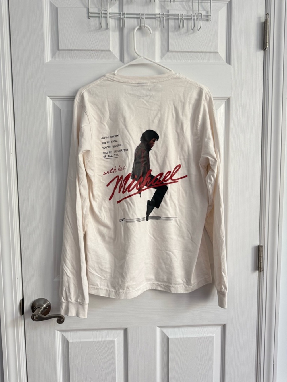 Michael Movie 2026 Official Merch - Beat It Themed Affirmations Long Sleeve Tee